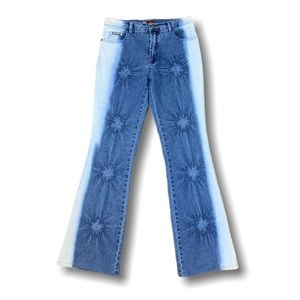 Vintage Duo Color Tie Die Jeans